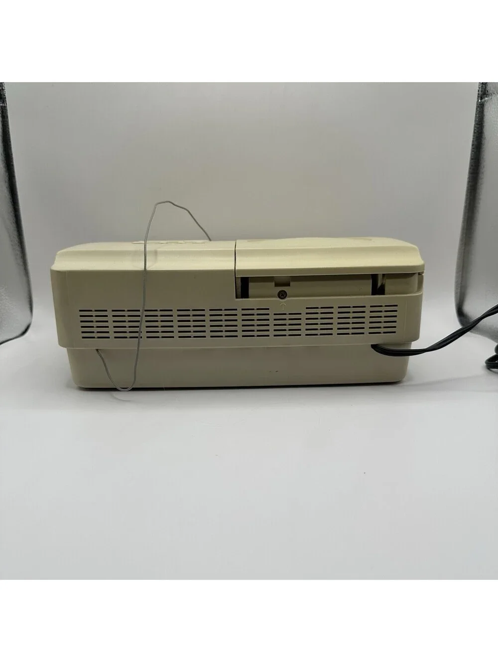 Sony DVD Alarm Clock Radio CD Player Tested Works Cream